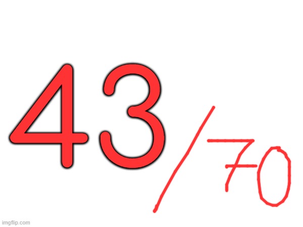 43 | made w/ Imgflip meme maker