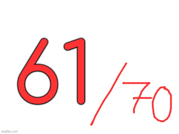 61 | made w/ Imgflip meme maker