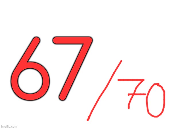 67 | made w/ Imgflip meme maker