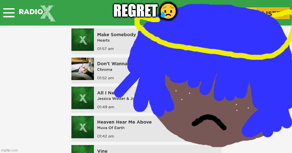 ymmuM kool t'noD | REGRET😥 | image tagged in etavirp | made w/ Imgflip meme maker