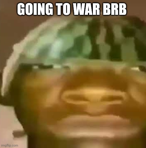 Brb guys | GOING TO WAR BRB | image tagged in shitpost | made w/ Imgflip meme maker