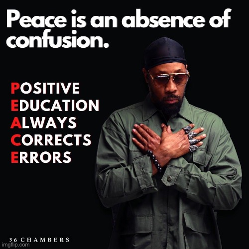 Rza | image tagged in rza peace | made w/ Imgflip meme maker