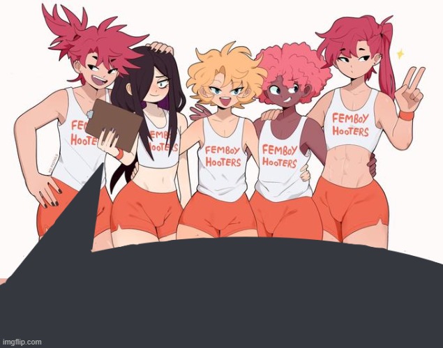 Nah bro | image tagged in femboy hooters | made w/ Imgflip meme maker
