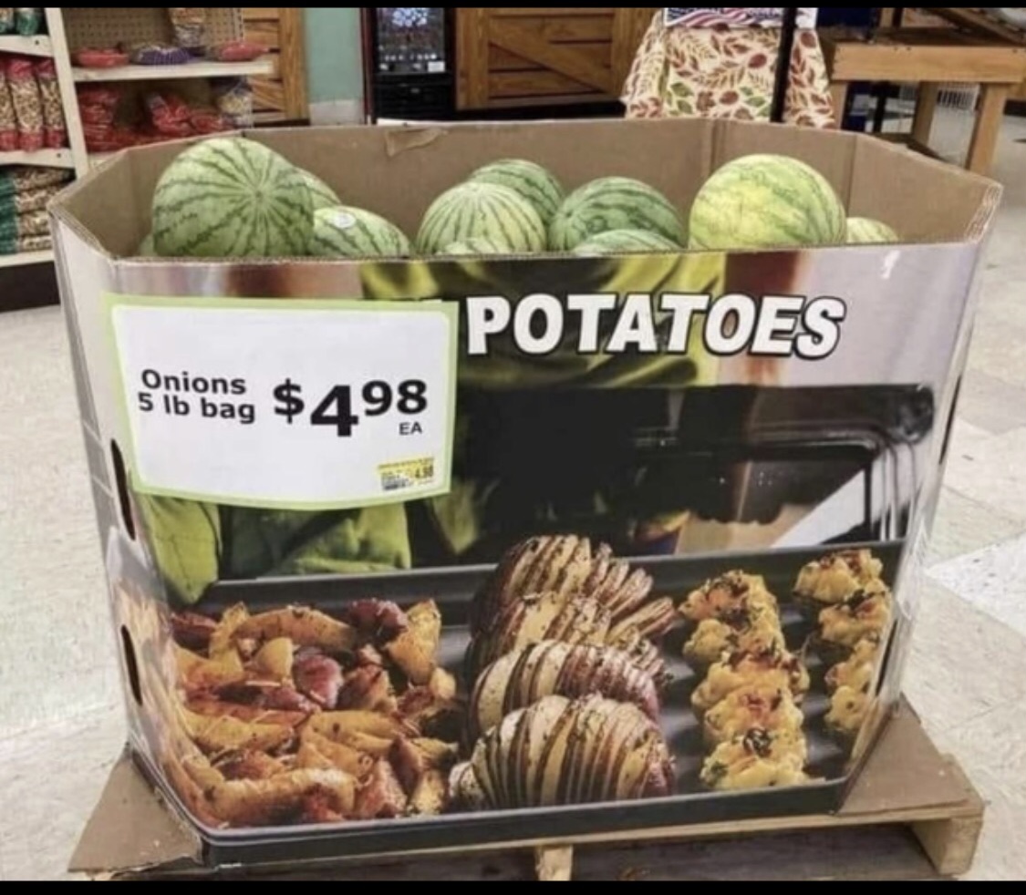 Weird potatoes Blank Meme Template