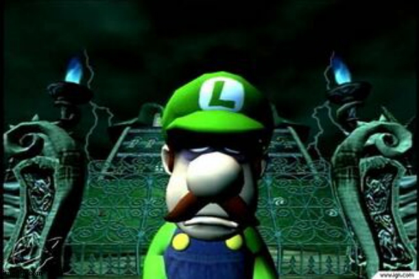 Depressed Luigi | image tagged in depressed luigi | made w/ Imgflip meme maker