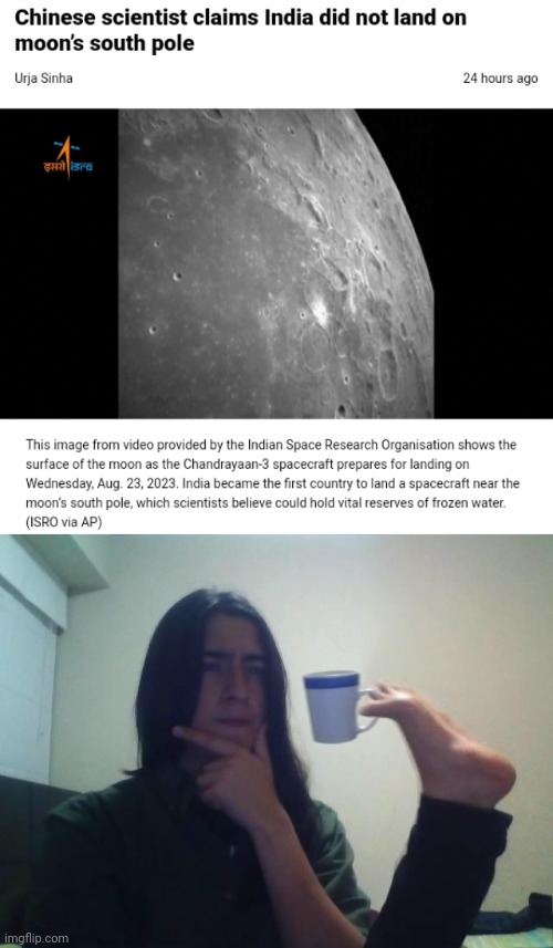 India | image tagged in hmmmm,science,india,memes,moon,space | made w/ Imgflip meme maker