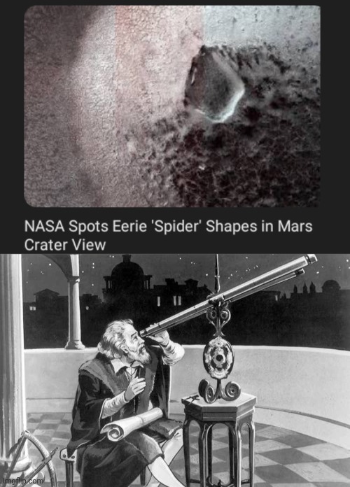 Spider | image tagged in what a discovery,eerie,spider,memes,science,nasa | made w/ Imgflip meme maker