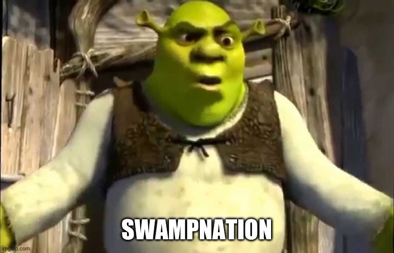 Shrek What are you doing in my swamp | SWAMPNATION | image tagged in shrek what are you doing in my swamp | made w/ Imgflip meme maker