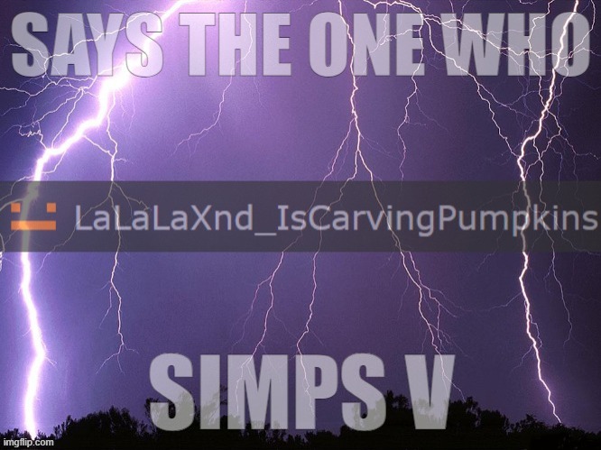 template for yall to bully my ass :( | image tagged in says the one who simps v | made w/ Imgflip meme maker