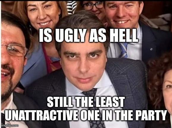 Viciously looking Max | IS UGLY AS HELL; STILL THE LEAST UNATTRACTIVE ONE IN THE PARTY | image tagged in viciously looking max | made w/ Imgflip meme maker