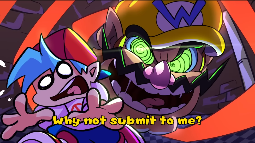 High Quality Wario head and BF Blank Meme Template