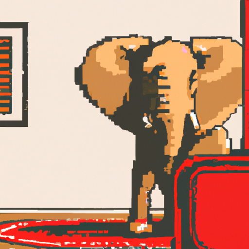 Elephant in the room Blank Meme Template