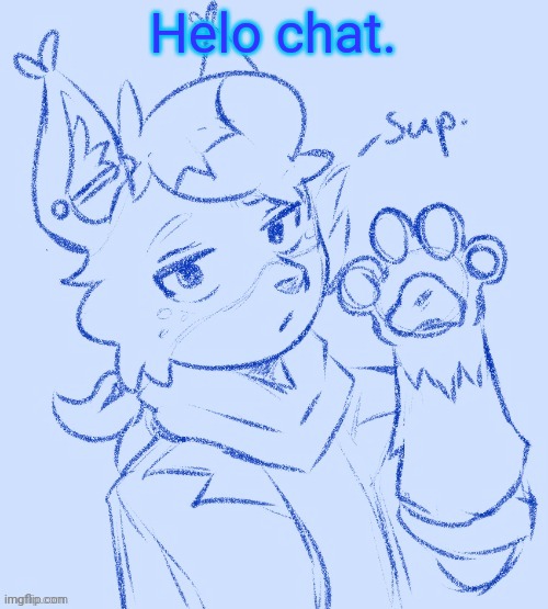 sup. | Helo chat. | image tagged in sup | made w/ Imgflip meme maker