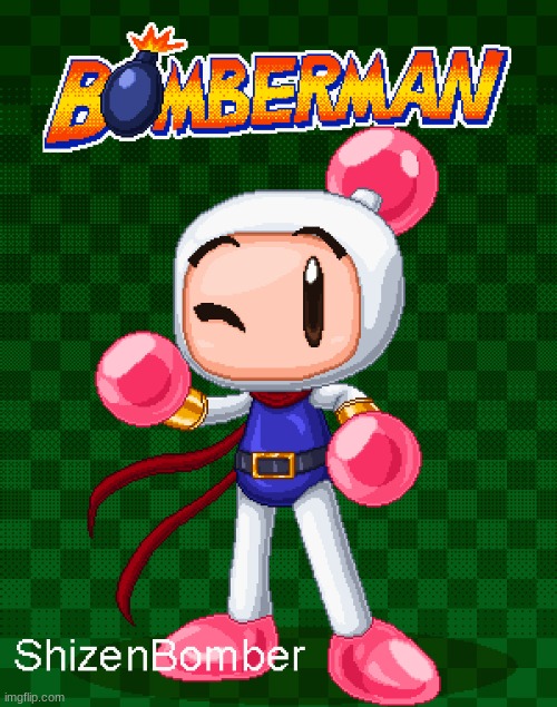 Bomberman pixel art (Pixel Art by SailorBomber) | made w/ Imgflip meme maker