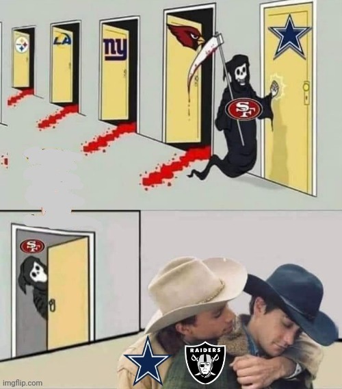 49ers Grim Reaper | image tagged in dallas cowboys | made w/ Imgflip meme maker