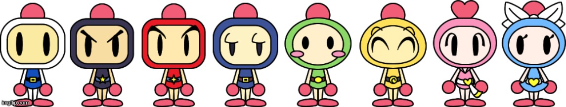 Super Bomberman R PACs (Art by LimeTH) | made w/ Imgflip meme maker