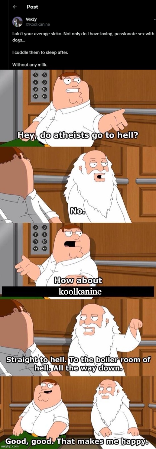 koolkanine | image tagged in the boiler room of hell | made w/ Imgflip meme maker