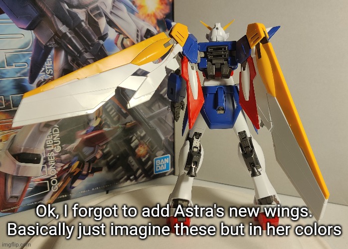 Might not be exactly what they look like, but this is what they're gonna be based on. | Ok, I forgot to add Astra's new wings. Basically just imagine these but in her colors | made w/ Imgflip meme maker