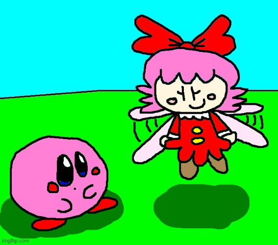 Kirby Artwork for the day | image tagged in kirby,cute,fanart,parody,drawing,artwork | made w/ Imgflip meme maker