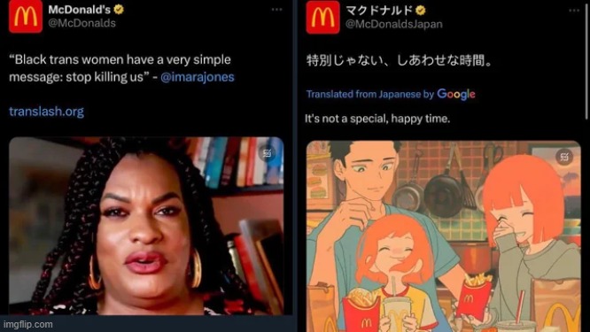 US Mcdonalds ad Vs Japan McDonalds ad - Imgflip