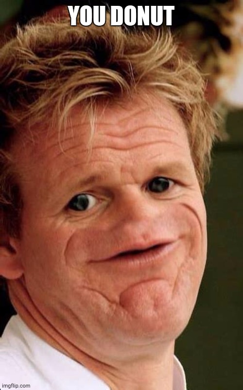 YOU DONUT | YOU DONUT | image tagged in gordon ramsay sosig | made w/ Imgflip meme maker
