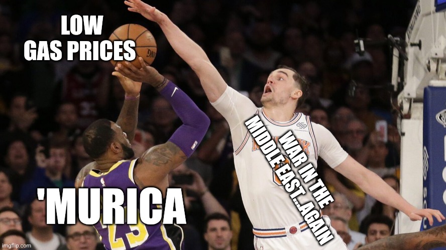 LOW GAS PRICES; WAR IN THE MIDDLE EAST...AGAIN; 'MURICA | image tagged in funny memes | made w/ Imgflip meme maker
