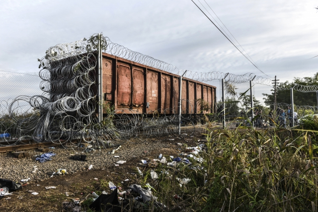 Hungary border wall Blank Meme Template