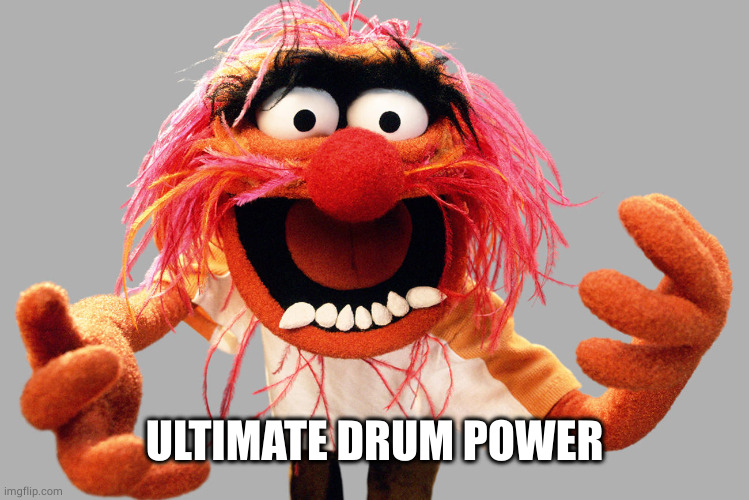 animal muppets | ULTIMATE DRUM POWER | image tagged in animal muppets | made w/ Imgflip meme maker