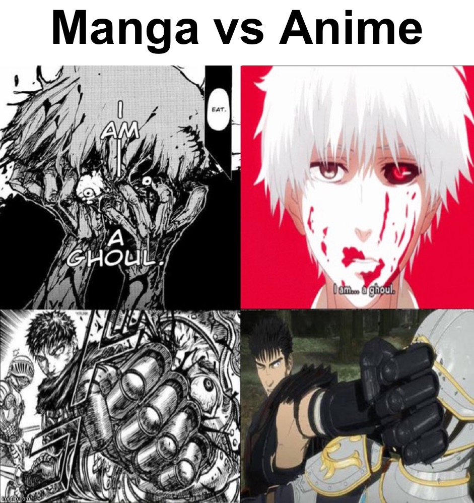 Manga vs Anime | made w/ Imgflip meme maker