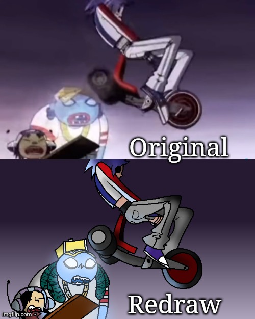 Original; Redraw | made w/ Imgflip meme maker