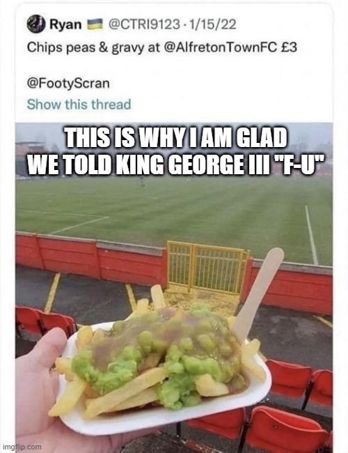 Ugh Really? | THIS IS WHY I AM GLAD WE TOLD KING GEORGE III "F-U" | image tagged in unsee juice | made w/ Imgflip meme maker