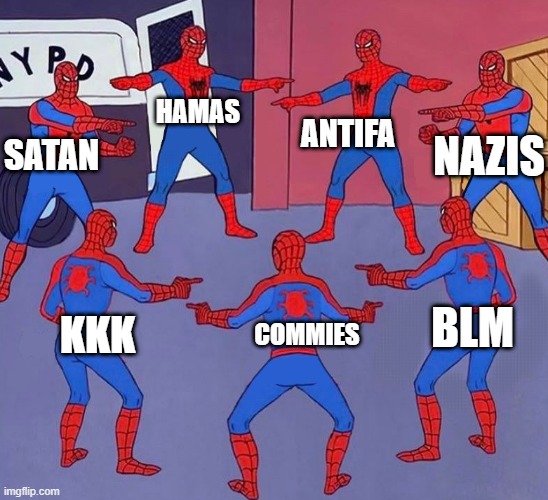 And that's all I got say about that | ANTIFA; HAMAS; NAZIS; SATAN; BLM; COMMIES; KKK | image tagged in same spider man 7,hamas,antifa,blm,nazi,commies | made w/ Imgflip meme maker
