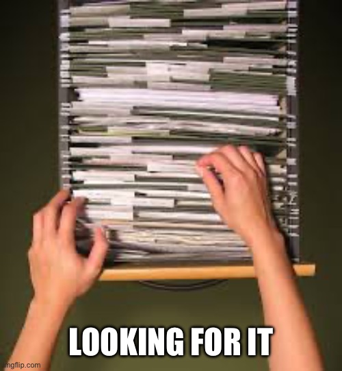 Filing cabinet | LOOKING FOR IT | image tagged in filing cabinet | made w/ Imgflip meme maker