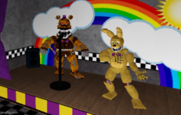 Uh I think something is wrong with Fredbear | image tagged in fnaf | made w/ Imgflip meme maker