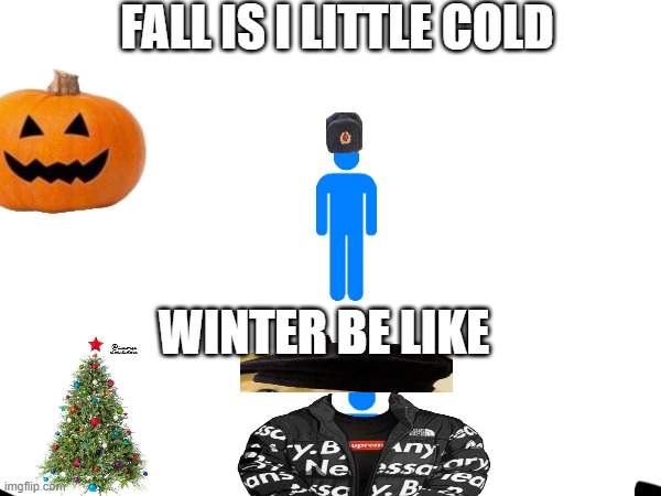 TRUE | FALL IS I LITTLE COLD; WINTER BE LIKE | image tagged in freezing cold | made w/ Imgflip meme maker