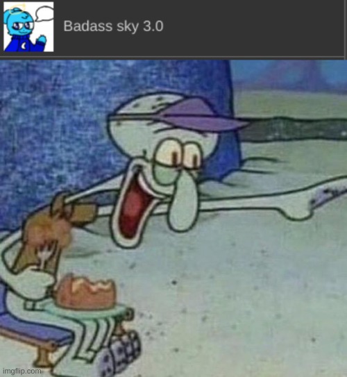 i searched up man getting scared for a template and found this... | image tagged in squidward point and laugh | made w/ Imgflip meme maker