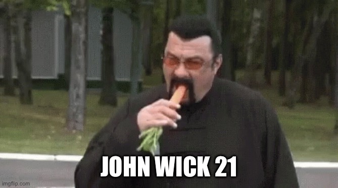 Steven Seagal | JOHN WICK 21 | image tagged in steven seagal,john wick | made w/ Imgflip meme maker