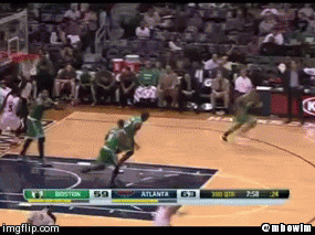 Jeff Green Block Teague | @mbowim | image tagged in gifs | made w/ Imgflip video-to-gif maker