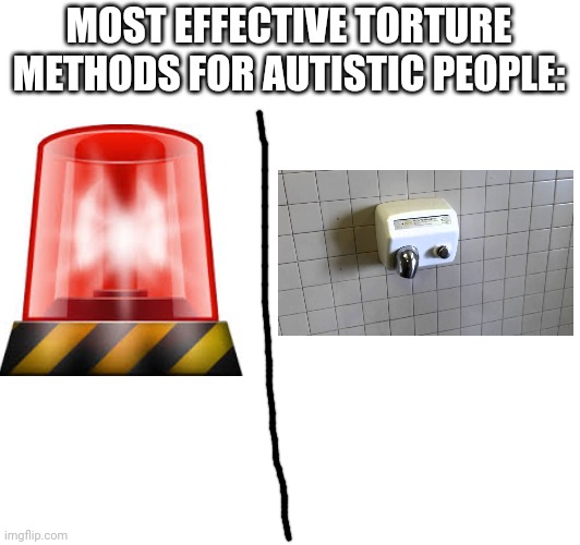 that kills me | MOST EFFECTIVE TORTURE METHODS FOR AUTISTIC PEOPLE: | image tagged in torture | made w/ Imgflip meme maker