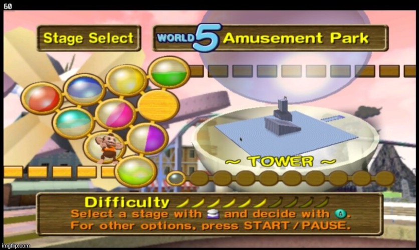This is the level selection screen of all time. | made w/ Imgflip meme maker