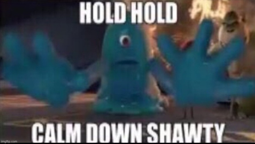 Calm down shawty | image tagged in calm down shawty | made w/ Imgflip meme maker