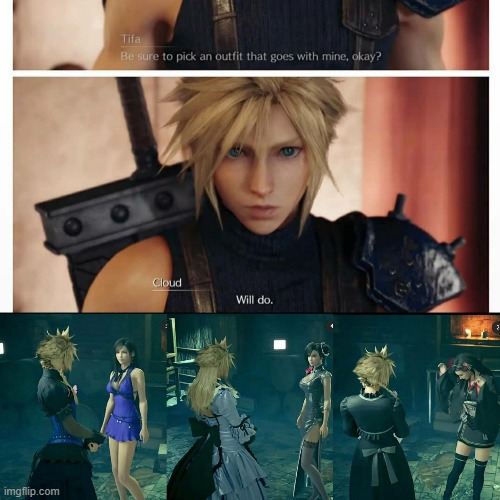 Scene that tricked people | image tagged in final fantasy | made w/ Imgflip meme maker