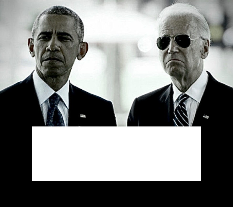 Obama Biden black and white Blank Meme Template