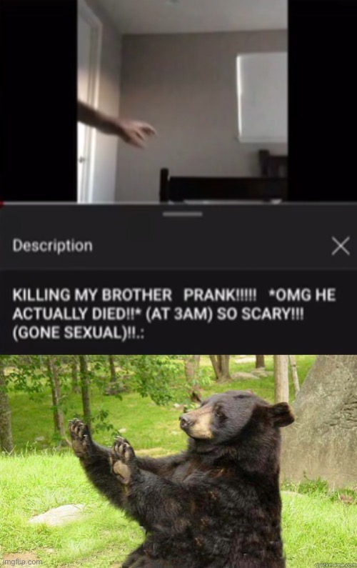 I don’t even want to know what happened | image tagged in how about no bear | made w/ Imgflip meme maker