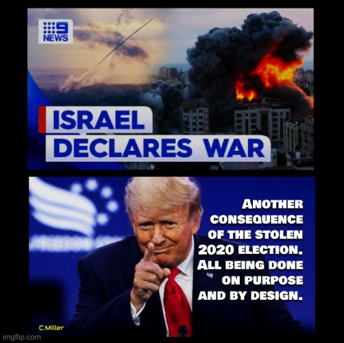 Make no mistake about it! | image tagged in trump,israel,hamas,terrorism,palestine,politics | made w/ Imgflip meme maker