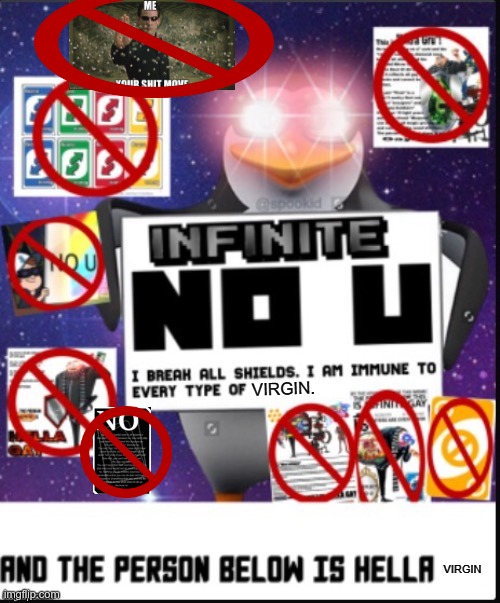 Infinite No U but you really need to check the description | image tagged in infinite no u but you really need to check the description | made w/ Imgflip meme maker