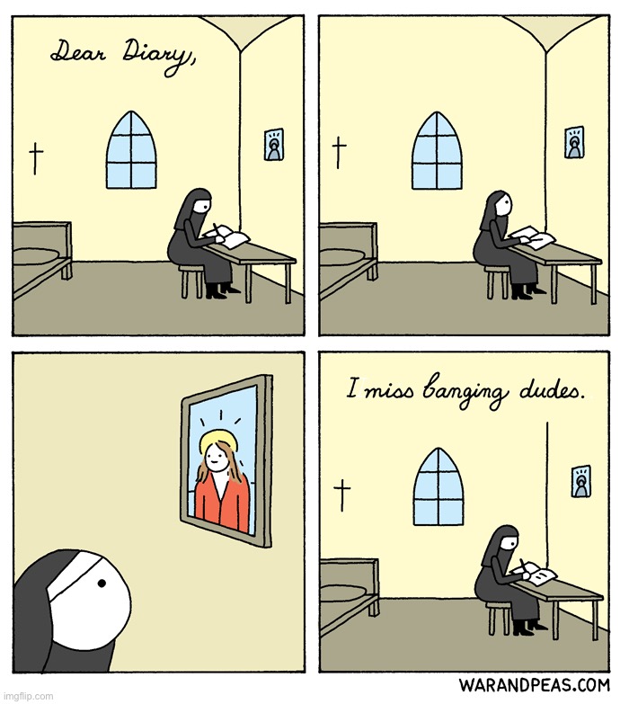 image tagged in comics,nuns,funny,memes | made w/ Imgflip meme maker