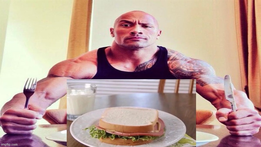 Dwayne the rock eating | image tagged in dwayne the rock eating | made w/ Imgflip meme maker