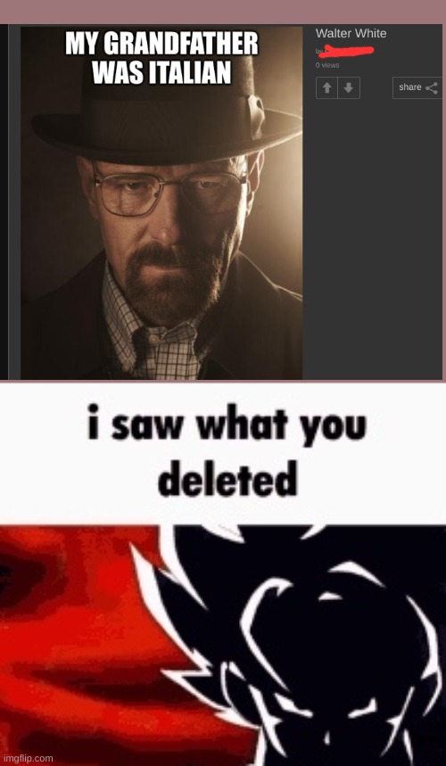 i saw what you deleted | image tagged in i saw what you deleted | made w/ Imgflip meme maker