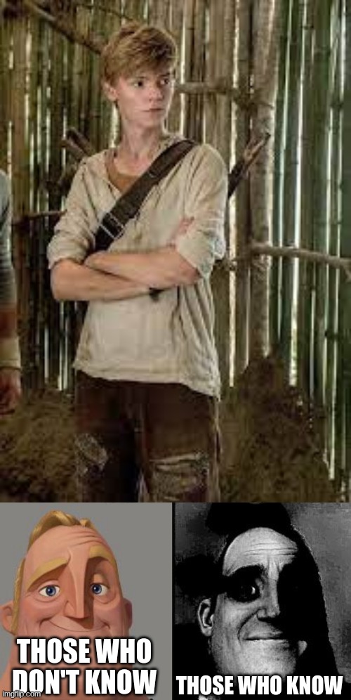 For those who don't know where's he's from, he's Newt from Maze Runner <3 | THOSE WHO DON'T KNOW; THOSE WHO KNOW | image tagged in those who know | made w/ Imgflip meme maker